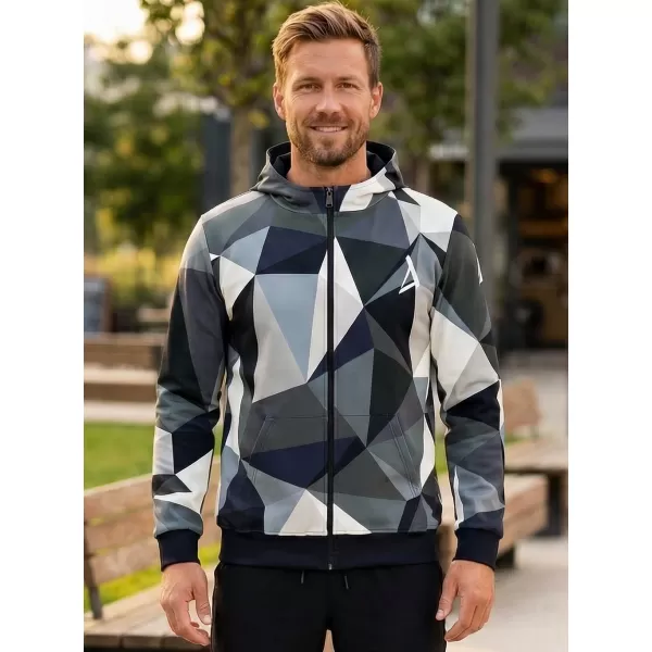  Herren -Sweatshirt auf Reißverschlussprämie ALTISPORT VOJ/ALM007MI02 GRAU 