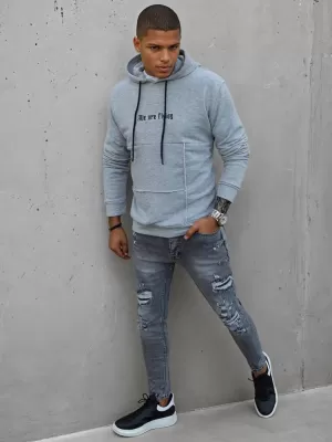 Herren -Sweatshirt DSTREET BX5475 HELLGRAU