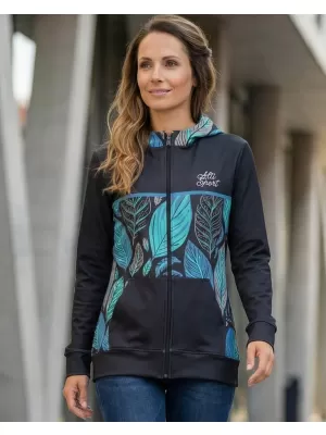 Frauen -Sweatshirt bei Reißverschlussprämie ALTISPORT VOJ/ALW061MI02 BLAU