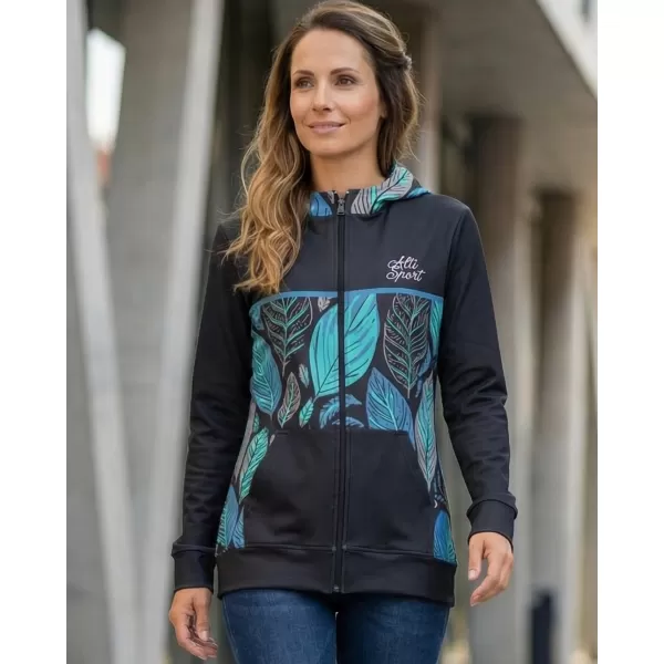 Frauen -Sweatshirt bei Reißverschlussprämie ALTISPORT VOJ/ALW061MI02 BLAU 