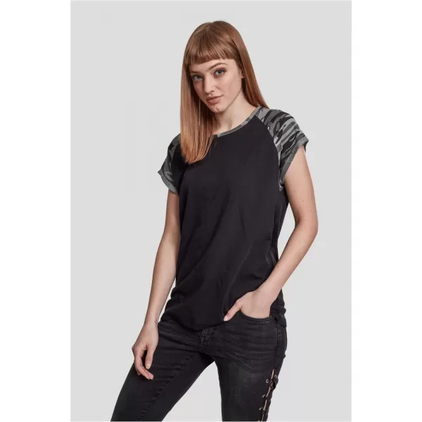  Hemd URBAN CLASSICS TB1913 SCHWARZ/DUNKLER CAMO 