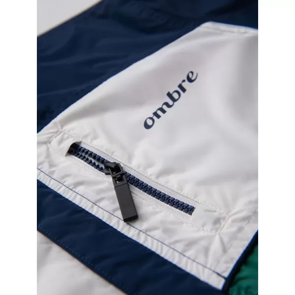  Jacke OMBRE C447 GRÜN/WEIß/DUNKELBLAU 
