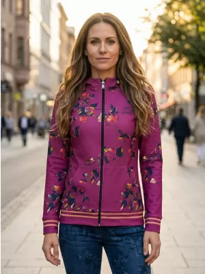 Frauen -Sweatshirt bei Reißverschlussprämie ALTISPORT VOJ/ALW024MI02 LILA