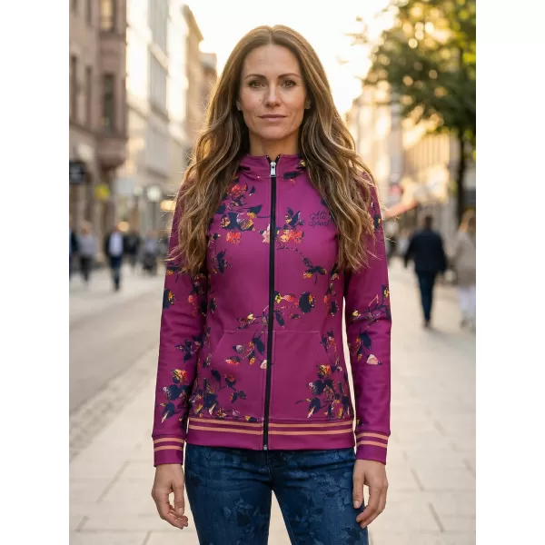  Frauen -Sweatshirt bei Reißverschlussprämie ALTISPORT VOJ/ALW024MI02 LILA 