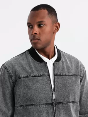 Jacke OMBRE OM-JADJ-0163 GRAU