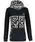 Frauen -Sweatshirt bei Reißverschlussprämie ALTISPORT VOJ/ALW060MI02 SCHWARZ -BROWN
