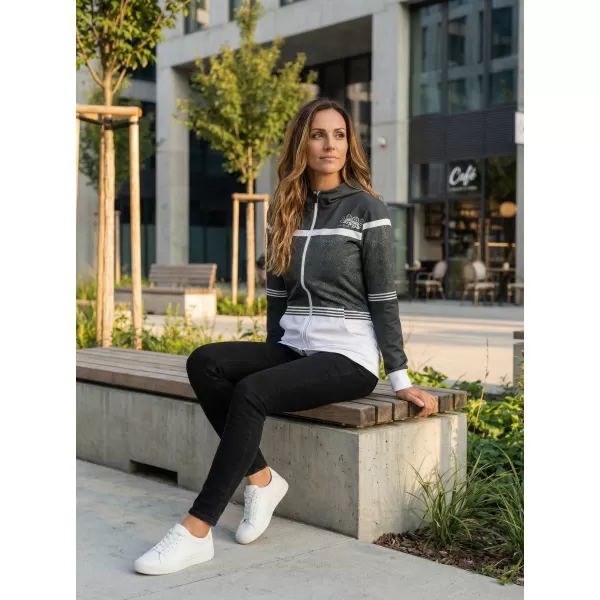  Frauen -Sweatshirt bei Reißverschlussprämie ALTISPORT VOJ/ALW023MI02 GRAU 