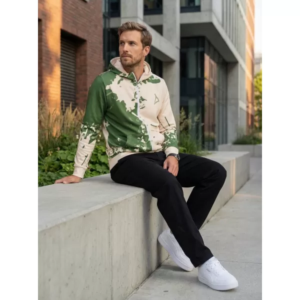  Herren -Sweatshirt auf Reißverschlussprämie ALTISPORT VOJ/ALM057MI02 GRÜN 