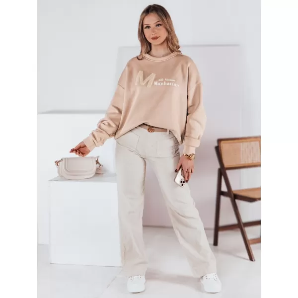  Damen Sweatshirt DSTREET BY1354 BEIGE 