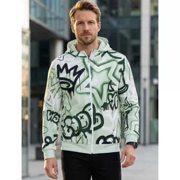  Herren -Sweatshirt auf Reißverschlussprämie ALTISPORT VOJ/ALM054MI02 GRÜN 