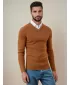 Herrenpullover DSTREET WX2290 KAMEL