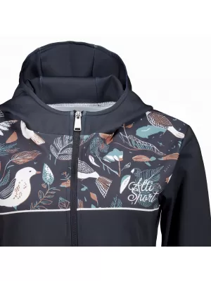 Frauen -Sweatshirt bei Reißverschlussprämie ALTISPORT VOJ/ALW062MI02 SCHWARZ