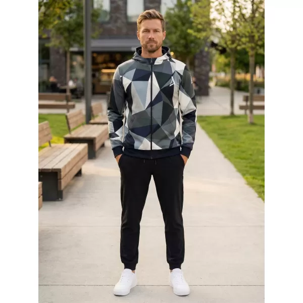  Herren -Sweatshirt auf Reißverschlussprämie ALTISPORT VOJ/ALM007MI02 GRAU 