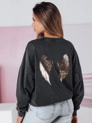 Damen Sweatshirt DSTREET BY1347 DUNKELGRAU