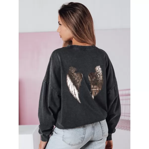  Damen Sweatshirt DSTREET BY1347 DUNKELGRAU 