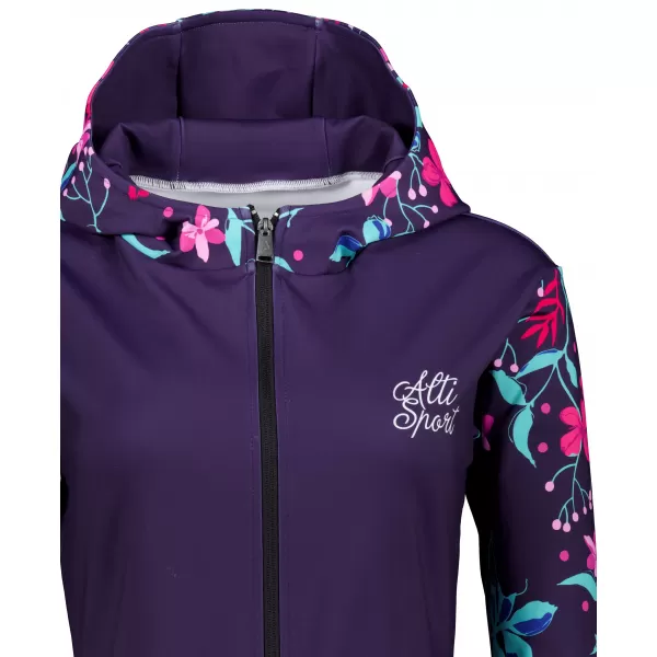  Frauen -Sweatshirt bei Reißverschlussprämie ALTISPORT VOJ/ALW063MI02 FUCHSIE 