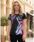 Frauenfunktional T -Shirt Premium ALTISPORT VOJ/ALW074TR01 SCHWARZ -PINK