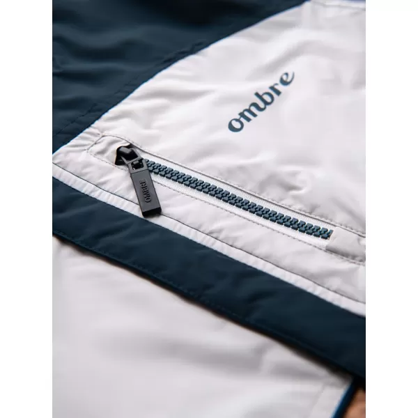  Jacke OMBRE C447 WEIß/DUNKELBLAU/BRAUN 