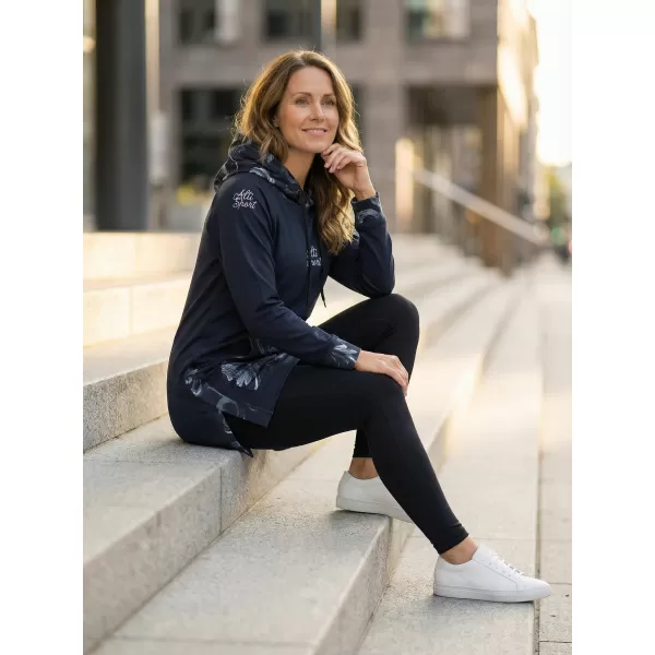  Funktionaler Sweatshirt -Prämie von Frauen ALTISPORT VOJ/ALW065MI03 SCHWARZ -GRAY 