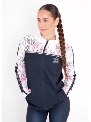 Frauen -Sweatshirt bei Reißverschlussprämie ALTISPORT VOJ/ALW008MI02 SCHWARZ