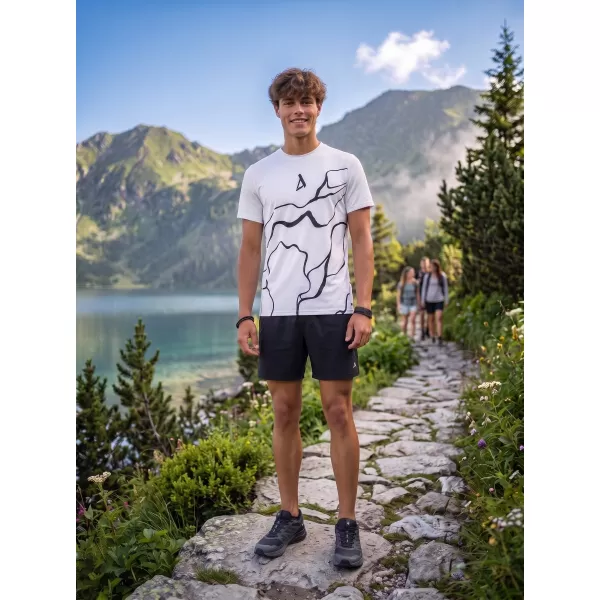  Männer funktionaler T -Shirt Premium ALTISPORT VOJ/ALM073TR01 WEIß 