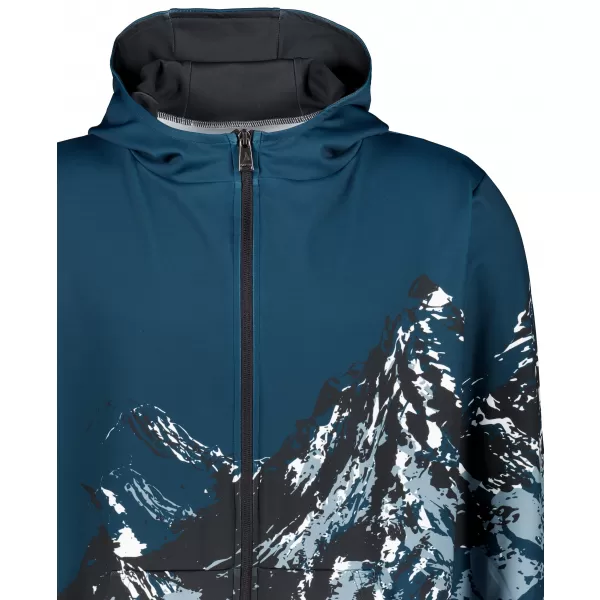  Herren -Sweatshirt auf Reißverschlussprämie ALTISPORT VOJ/ALM059MI02 MARINE 