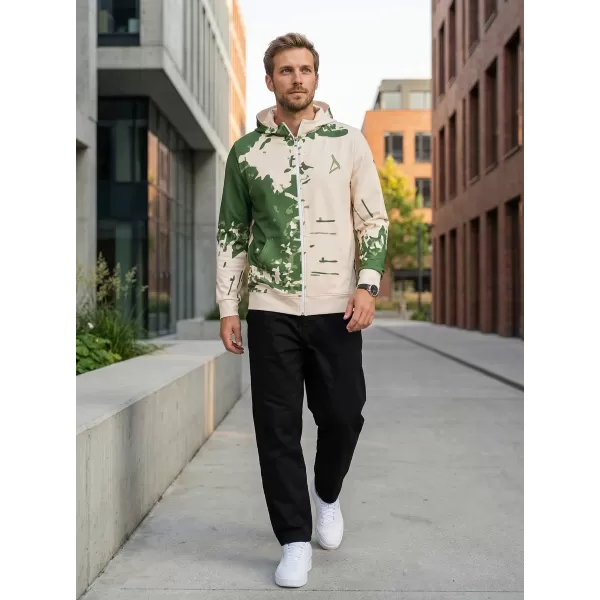  Herren -Sweatshirt auf Reißverschlussprämie ALTISPORT VOJ/ALM057MI02 GRÜN 