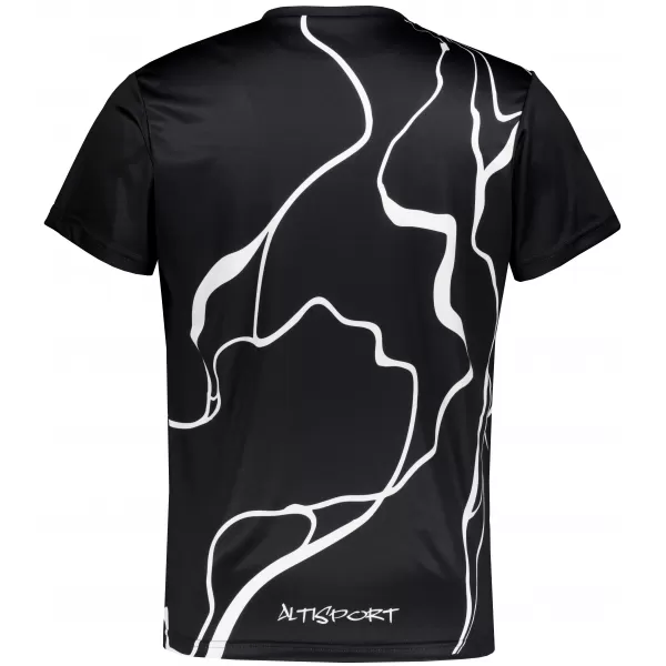  Männer funktionaler T -Shirt Premium ALTISPORT VOJ/ALM073TR01 SCHWARZ 