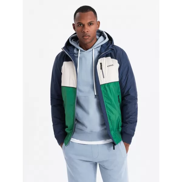  Jacke OMBRE C447 GRÜN/WEIß/DUNKELBLAU 