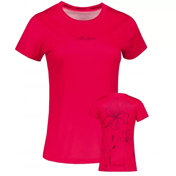  Frauenfunktional T -Shirt Premium ALTISPORT VOJ/ALW075TR01 LEUCHTEND ROT 