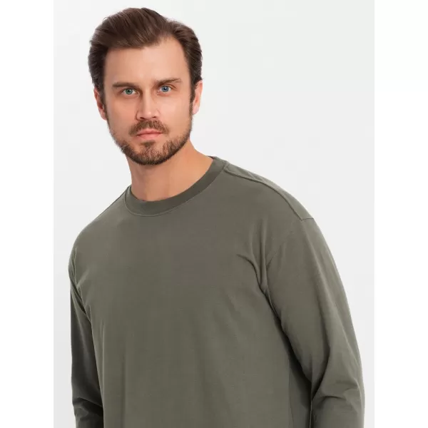  Hemd OMBRE OM-LSBC-0129 GRAUGRÜN 