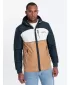 Jacke OMBRE C447 WEIß/DUNKELBLAU/BRAUN