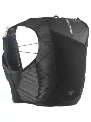 Herrenrucksack SALOMON ACTIVE SKIN 12 SET LC2177400 SCHWARZ/METALL