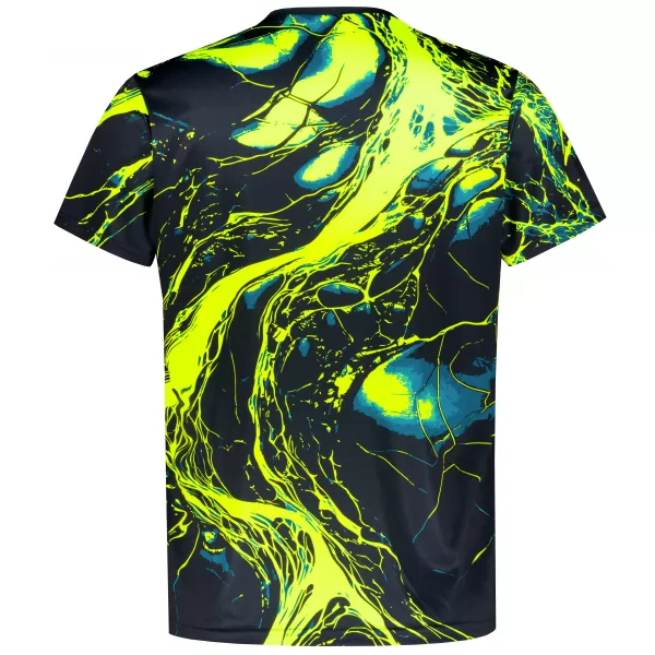  Männer funktionaler T -Shirt Premium ALTISPORT VOJ/ALM071TR01 MARINE-GELB 