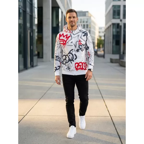  Herren -Sweatshirt auf Reißverschlussprämie ALTISPORT VOJ/ALM054MI02 GRAU -RED 