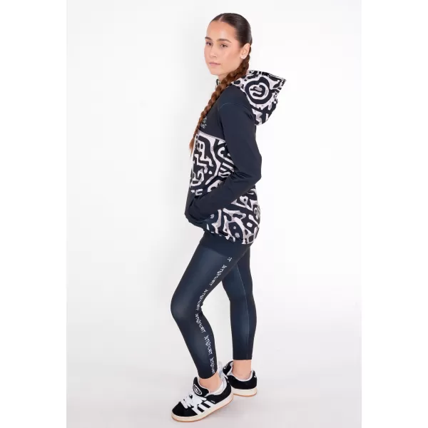  Frauen -Sweatshirt bei Reißverschlussprämie ALTISPORT VOJ/ALW060MI02 SCHWARZ -BROWN 