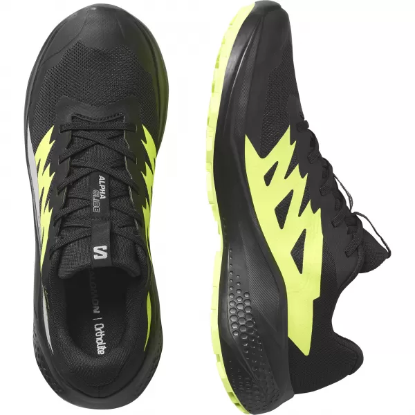  Herrenschuhe SALOMON ALPHAGLIDE GTX L47802000 SCHWARZ/LEGIERUNG/SCHARFGRÜN 