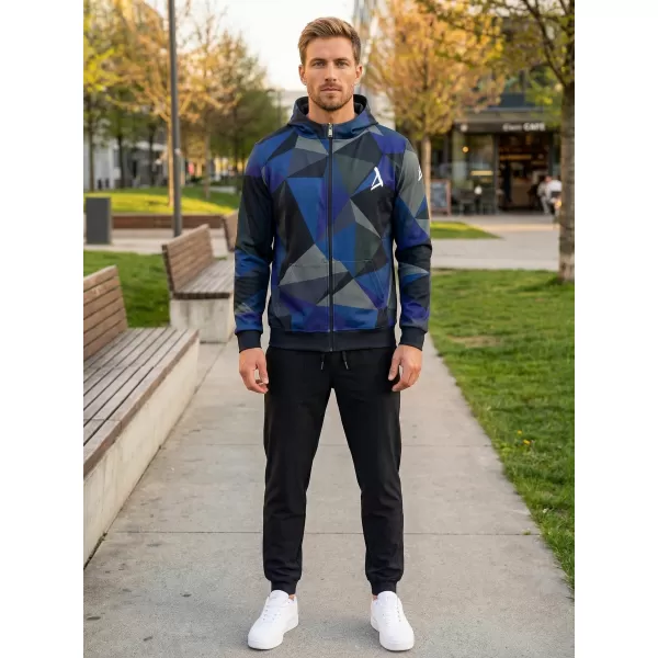  Herren -Sweatshirt auf Reißverschlussprämie ALTISPORT VOJ/ALM007MI02 DUNKELBLAU 