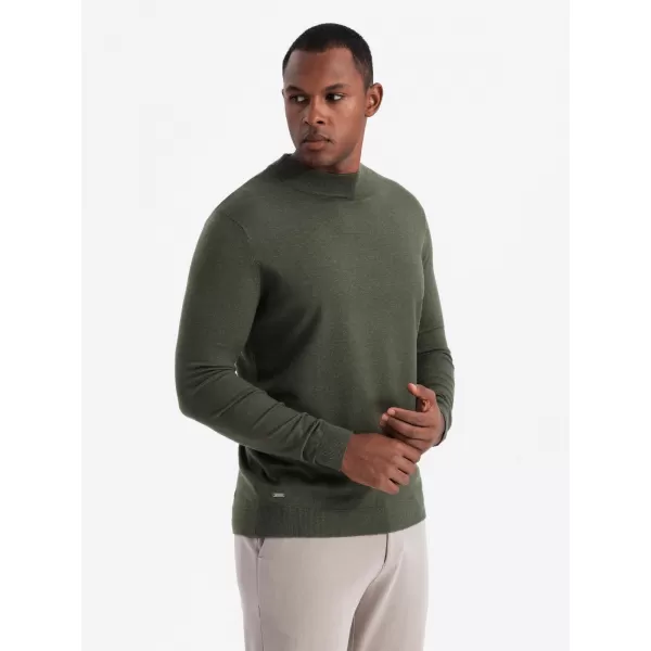  Herrenpullover OMBRE OM-SWTN-0125 DUNKLE OLIVE 