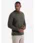 Herrenpullover OMBRE OM-SWTN-0125 DUNKLE OLIVE