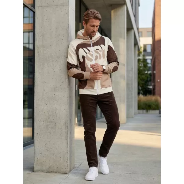  Herren -Sweatshirt auf Reißverschlussprämie ALTISPORT VOJ/ALM056MI02 BRAUN 
