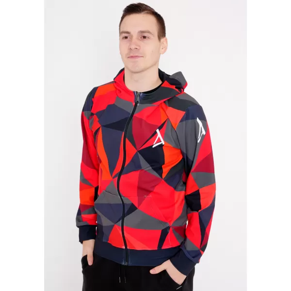  Herren -Sweatshirt auf Reißverschlussprämie ALTISPORT VOJ/ALM007MI02 ROT 