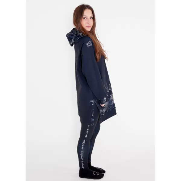  Funktionaler Sweatshirt -Prämie von Frauen ALTISPORT VOJ/ALW065MI03 SCHWARZ -GRAY 