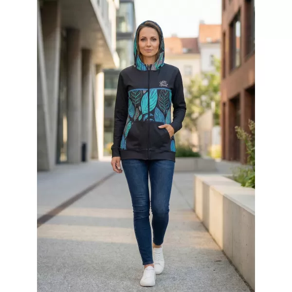  Frauen -Sweatshirt bei Reißverschlussprämie ALTISPORT VOJ/ALW061MI02 BLAU 