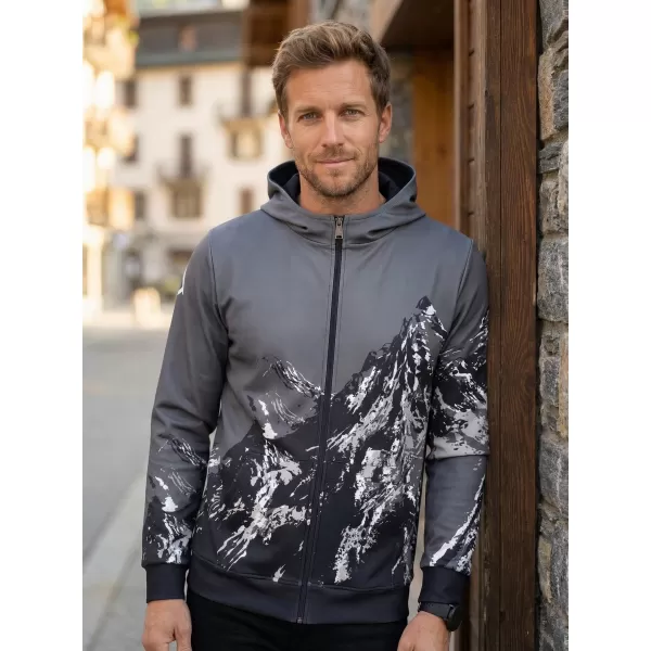  Herren -Sweatshirt auf Reißverschlussprämie ALTISPORT VOJ/ALM059MI02 GRAU 