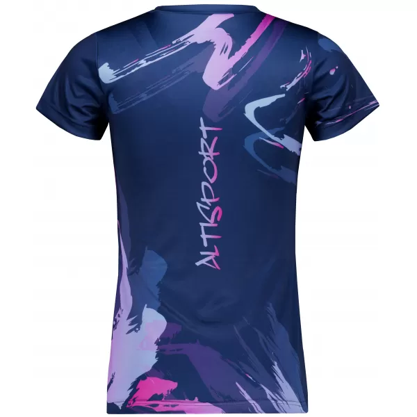  Frauenfunktional T -Shirt Premium ALTISPORT VOJ/ALW074TR01 BLAU-VIOLETT 