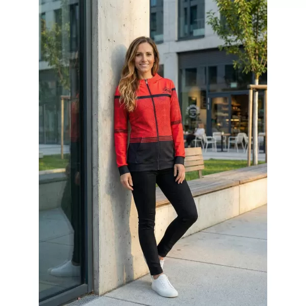  Frauen -Sweatshirt bei Reißverschlussprämie ALTISPORT VOJ/ALW023MI02 ROT 