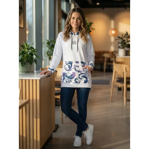  Funktionaler Sweatshirt -Prämie von Frauen ALTISPORT VOJ/ALW065MI03 WEIß/LILA 