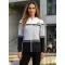 Frauen -Sweatshirt bei Reißverschlussprämie ALTISPORT VOJ/ALW023MI02 SCHWARZ UND WEIß