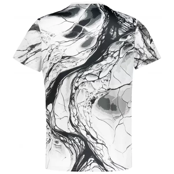  Männer funktionaler T -Shirt Premium ALTISPORT VOJ/ALM071TR01 WEIß -UND -SCHWARZ 